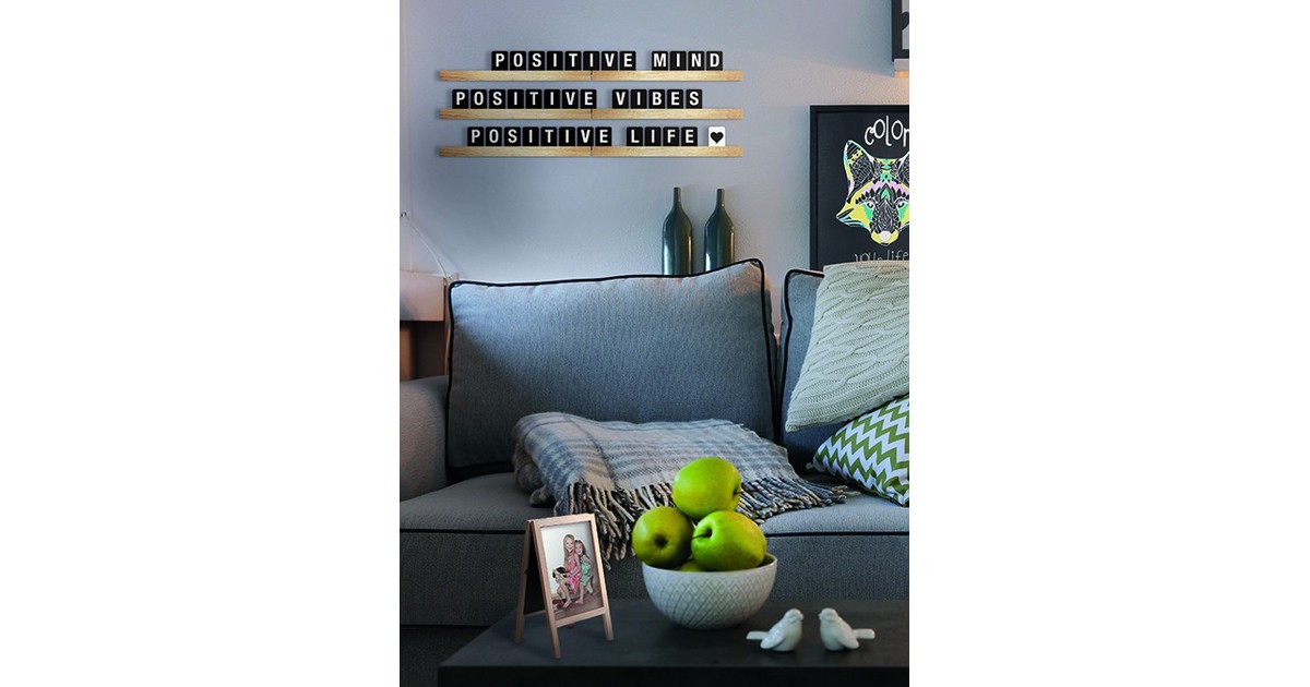 Securit Wand Bord Letter Plank Teak 100Cm securit kopen in de aanbieding