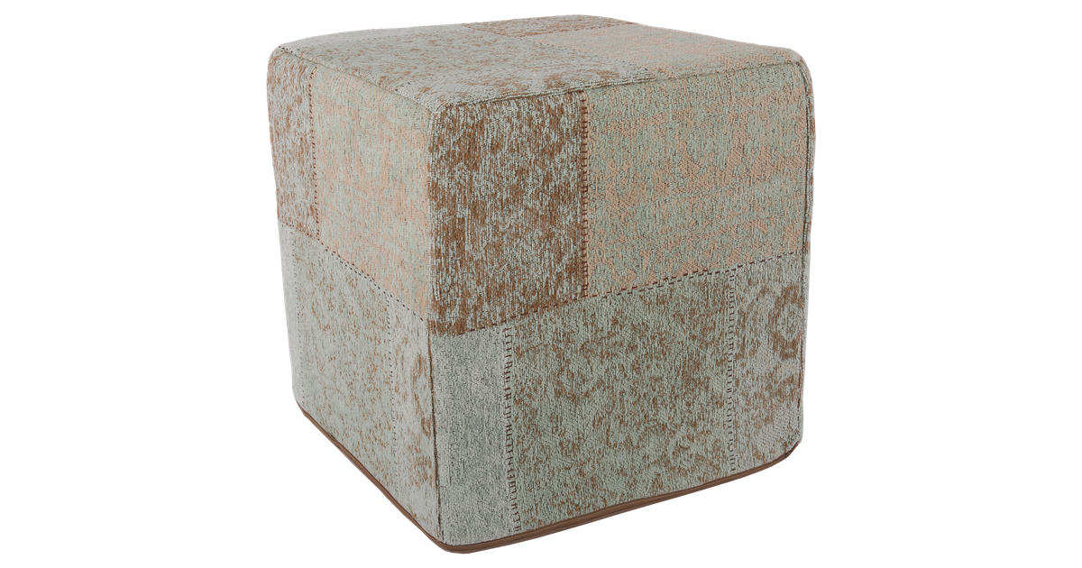 Collectione Poef Arabesque 45 X 45 X 45 Cm Harbour Green collectione kopen in de aanbieding