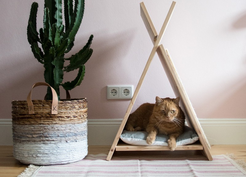 DIY: tipi voor de kat!
