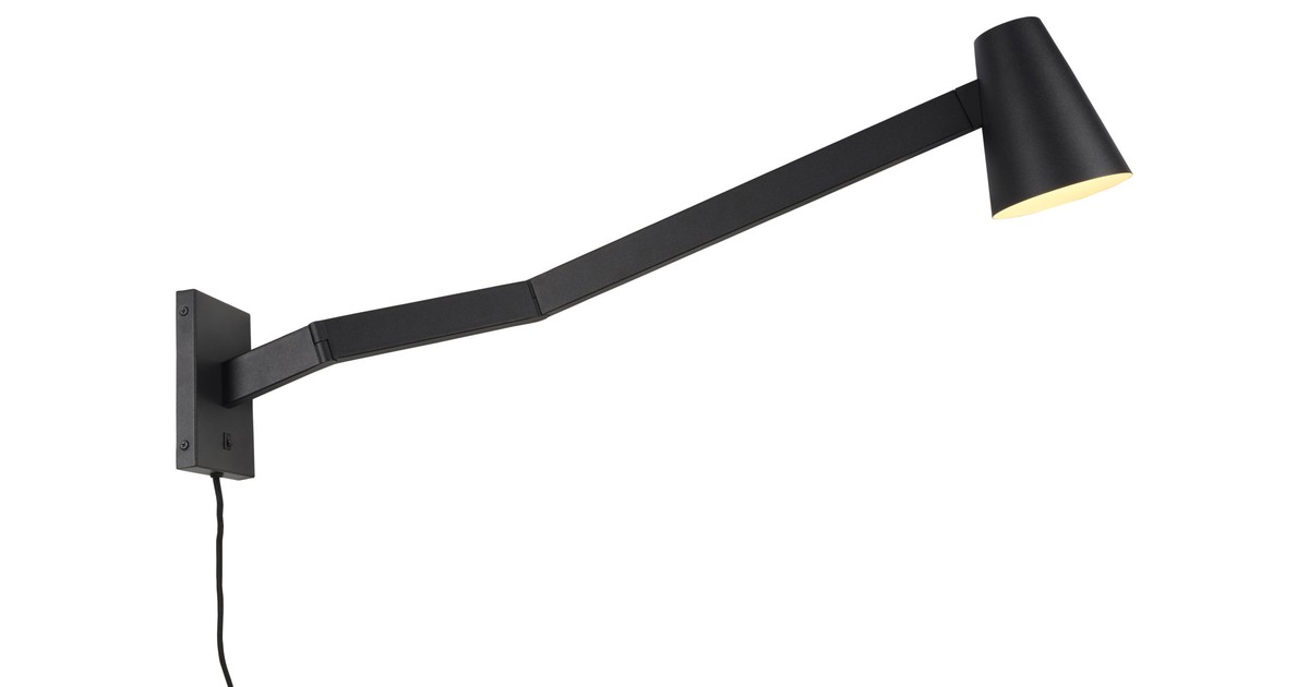 Its About Romi Wandlamp Ijzer Biarritz Lange Arm Zwart its about romi kopen in de aanbieding