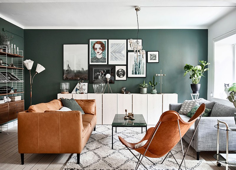Verwonderlijk 10x de mooiste interieurs met groene muren - Alles om van je huis XG-39