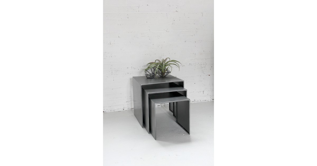 Quipco Bijzettafeltjes Metaal L 40 X 40 X 40 Cm Lxbxh quipco kopen in de aanbieding