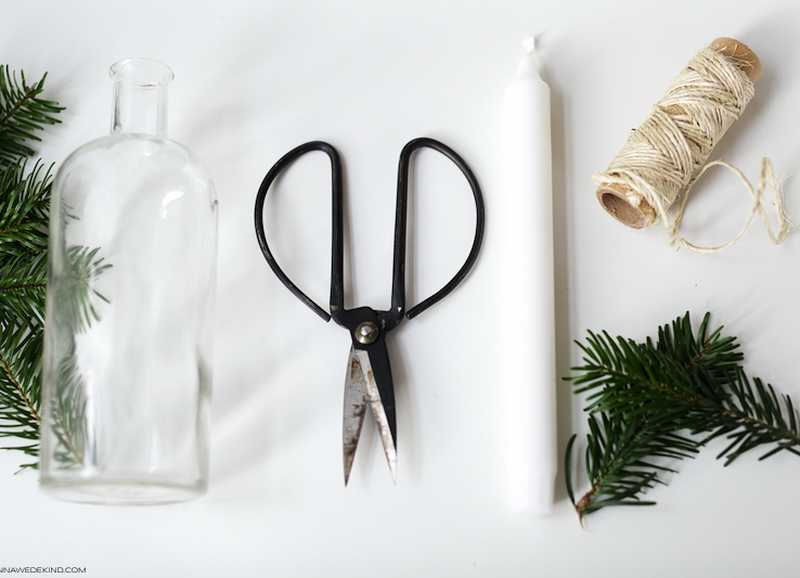 DIY: Scandinavische kandelaar voor de feestdagen
