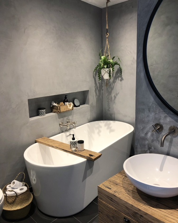 badkamer grijs modern