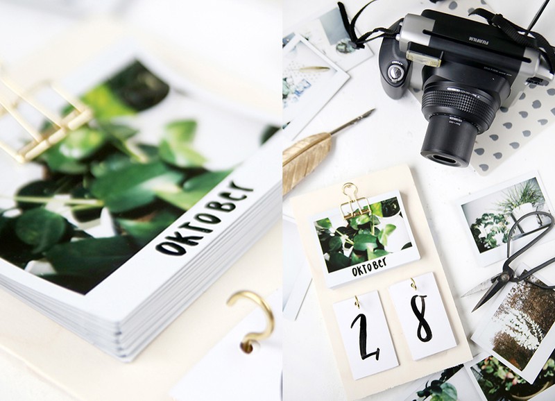 DIY: kalender met instax foto's