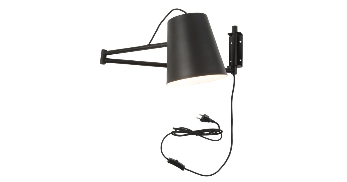 Its About Romi Wandlamp Ijzer Brisbane Zwart its about romi kopen in de aanbieding