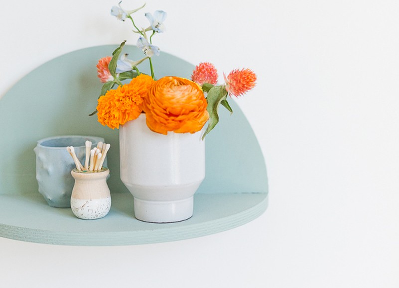 DIY: halfronde wandplanken van hout