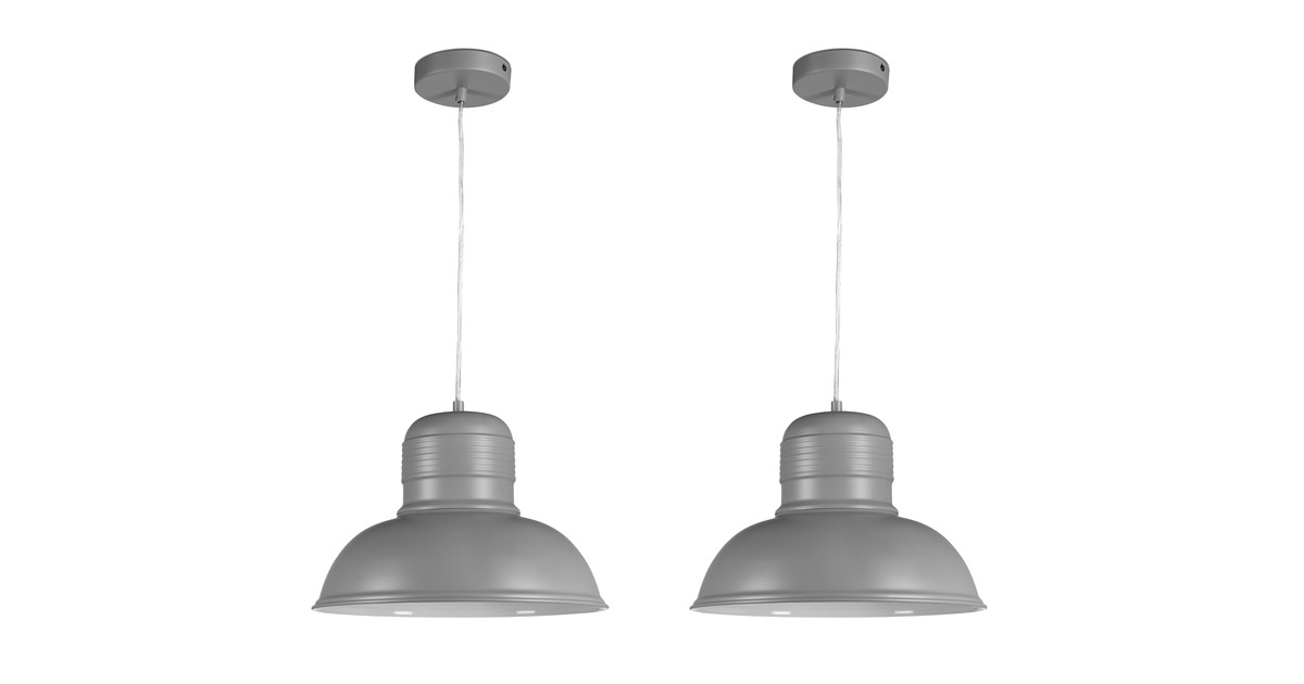 Lifa Living Helsinki Grijs Set Van 2 Hanglampen lifa living kopen in de aanbieding