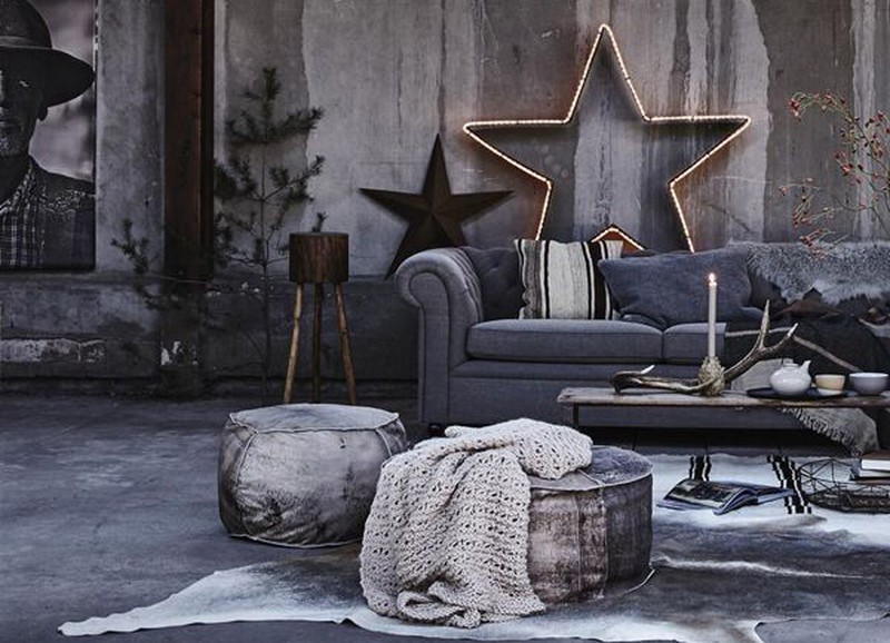 Zo creëer je een industriële kerststijl in huis